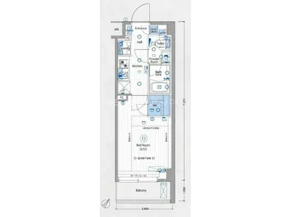 ヴォーガコルテ横濱青葉(1K/3階)の間取り写真