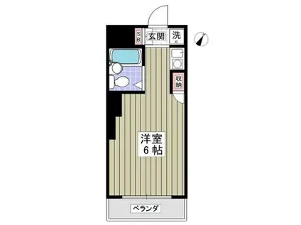 サンマールかしわ台(ワンルーム/4階)の間取り写真