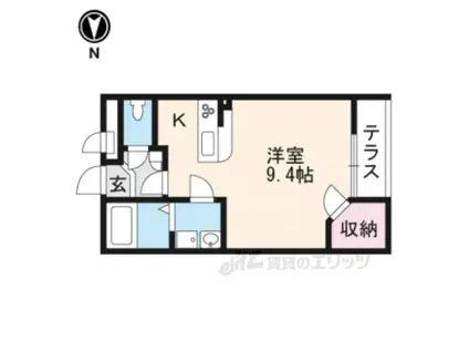 レオネクストエクレール北今市(1K/2階)の間取り写真