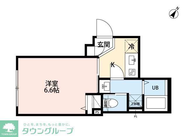 ROBOT HOME 緑区大門(1K/1階)の間取り写真