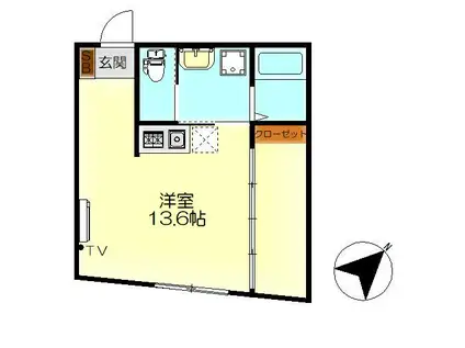 M・テラス広古新開(ワンルーム/2階)の間取り写真