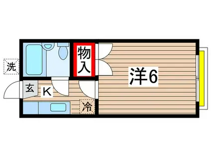 トリニティハウス(1K/1階)の間取り写真