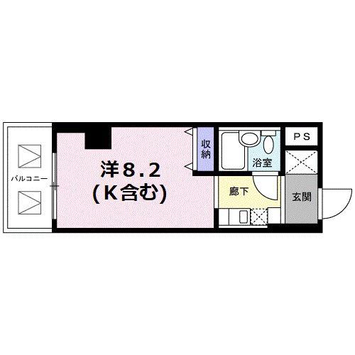 GLOIRE烏丸五条(ワンルーム/11階)の間取り写真