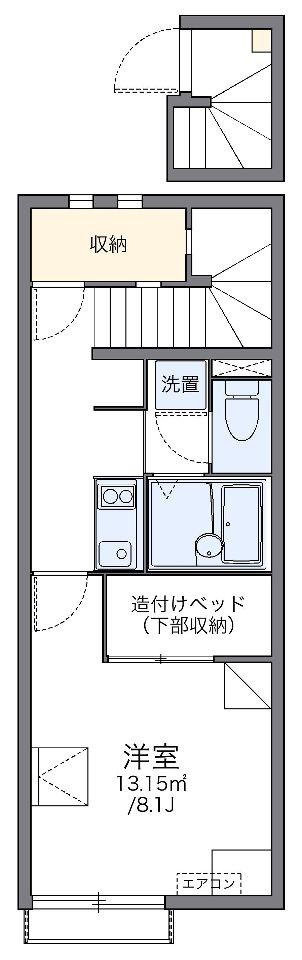 レオネクストセレンディップ川島(1K/2階)の間取り写真