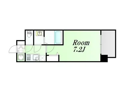 スワンズシティ梅田ウエスト(1K/11階)の間取り写真