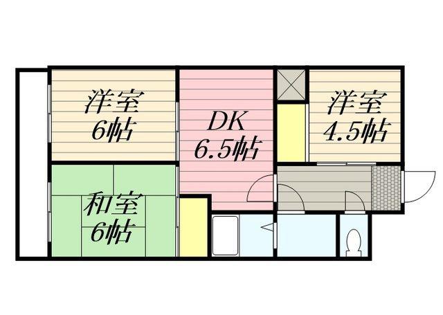 リアライズ浜松(3DK/8階)の間取り写真