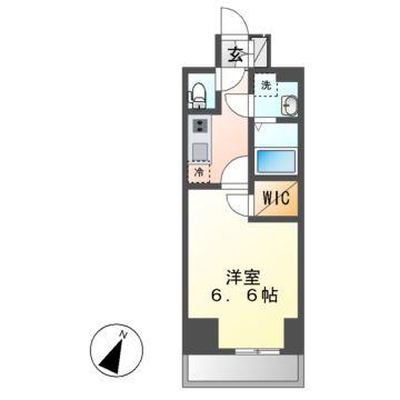 M-LUXE丸の内(1K/11階)の間取り写真