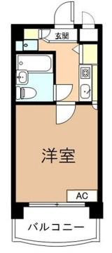 HEARTY亀戸(1K/4階)の間取り写真