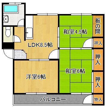 センチュリーハイツ(3LDK/3階)の間取り写真