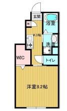 SHANTI COREB(1K/1階)の間取り写真