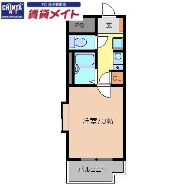 アメージングエステート(1K/3階)の間取り写真