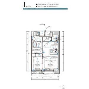 ディアレイシャス名古屋大須通(1LDK/13階)の間取り写真