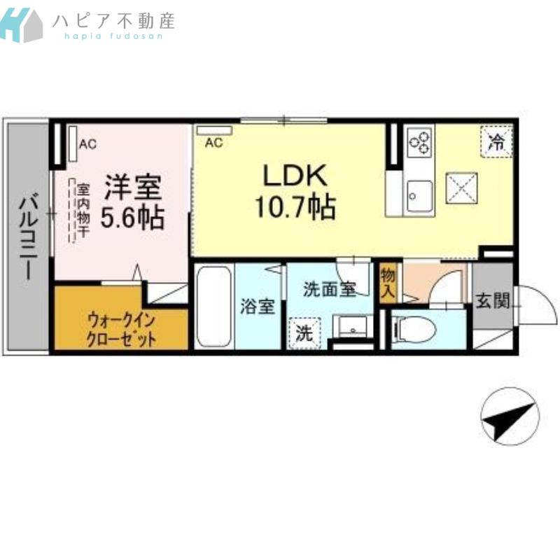 DESPERADOIII(1LDK/3階)の間取り写真