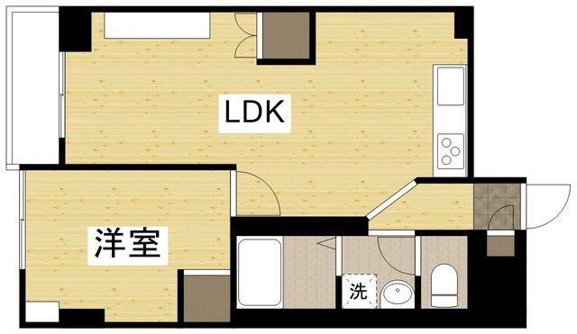 第2井原コーポ(2DK/3階)の間取り写真