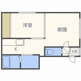 ドリーマジソン(1LDK/2階)の間取り写真