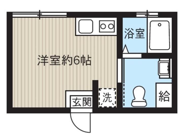 レピュア南千住レジデンスII(ワンルーム/2階)の間取り写真