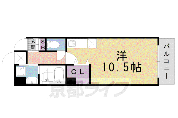 CALDO PINO(1K/4階)の間取り写真