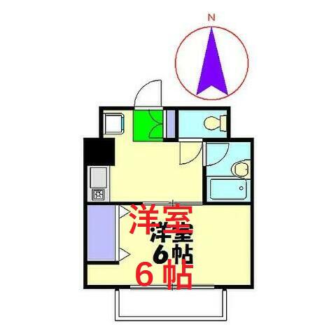 アーバンライフ大友(1K/4階)の間取り写真