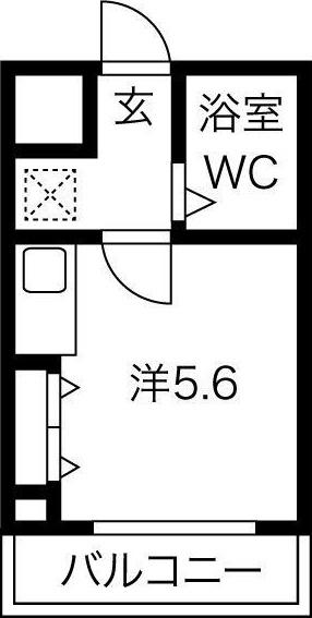 サンパレス21姫路(ワンルーム/3階)の間取り写真