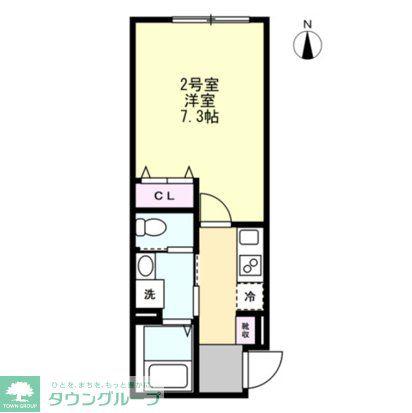 アネット大和(1K/1階)の間取り写真