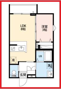 ロボットホーム南千住(1LDK/2階)の間取り写真