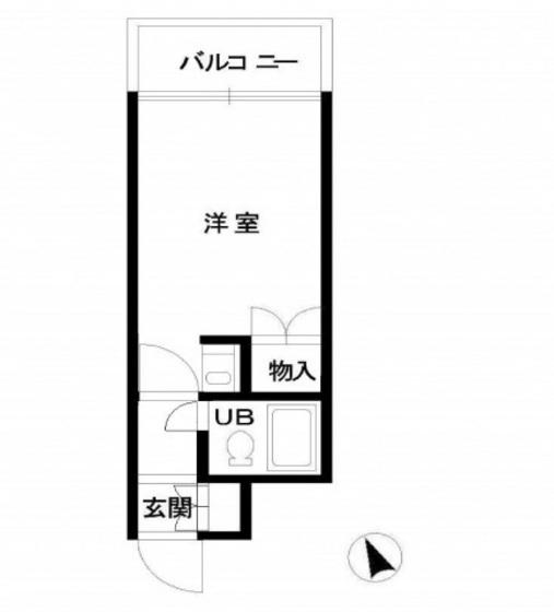 ワイアンドワイ宝町ビル(ワンルーム/3階)の間取り写真