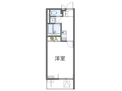 東京メトロ有楽町線 和光市駅 徒歩18分 3階建 築15年(1K/2階)の間取り写真