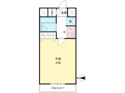 マ・メゾン(1K/4階)の間取り写真