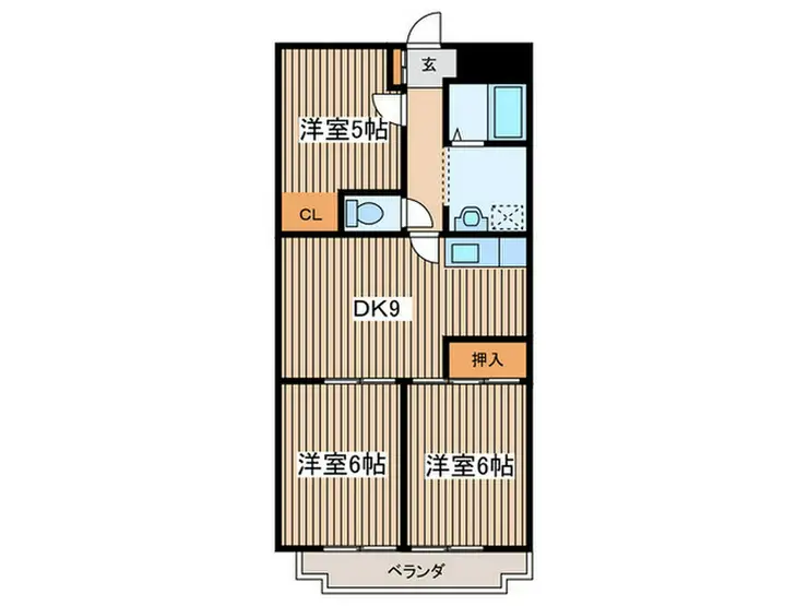 メルベーユ湘南 3階階 間取り