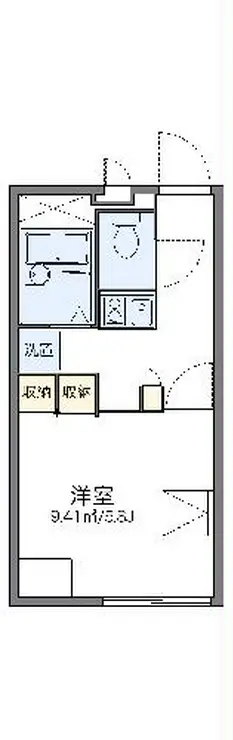 レオパレスエルパセオIII 3階階 間取り