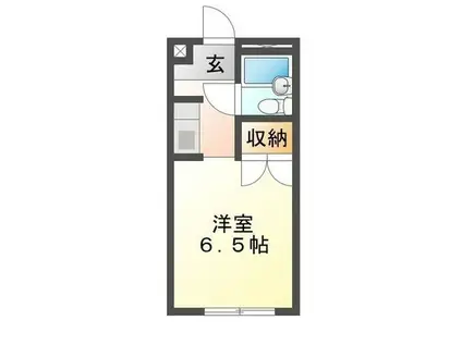 ハイシティ南松山(1K/5階)の間取り写真