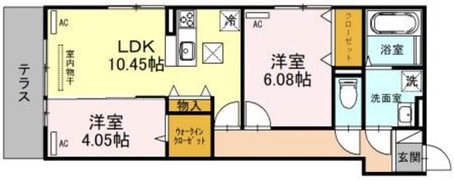 LAZLAZO ESY(2LDK/1階)の間取り写真