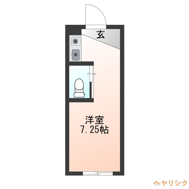 SUN PLUS 1(ワンルーム/1階)の間取り写真