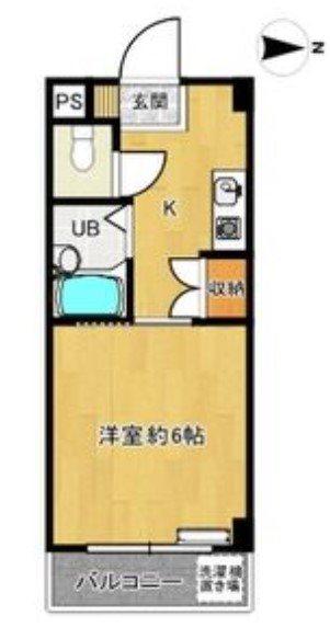 エンジェリ寿(1K/2階)の間取り写真