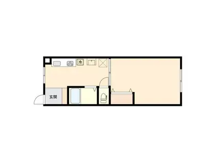 ジョイムビル(1DK/3階)の間取り写真