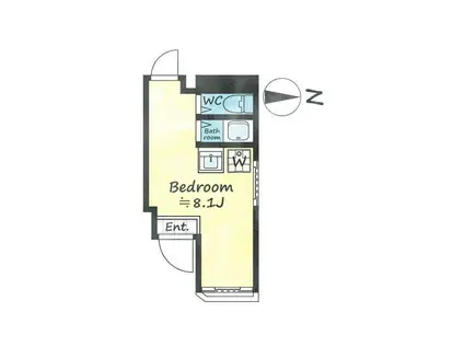 TAWAMAN麻布(ワンルーム/3階)の間取り写真