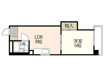 大松己斐ビル(1LDK/6階)の間取り写真