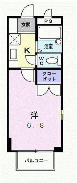 ヴィラ・エテルノ(1K/2階)の間取り写真