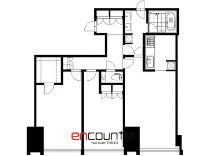 ラ・トゥール新宿グランド(2LDK/16階)の間取り写真