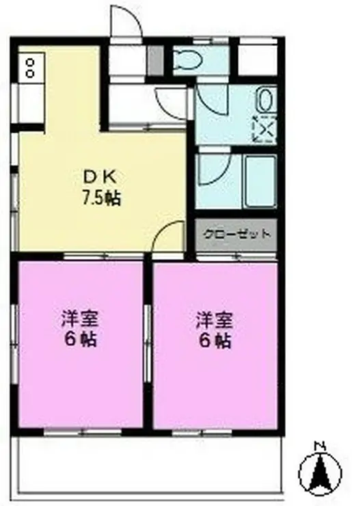 アサヒハイツ 3階階 間取り