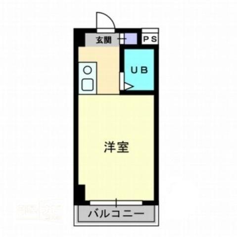 第7八十川ビル(1K/4階)の間取り写真