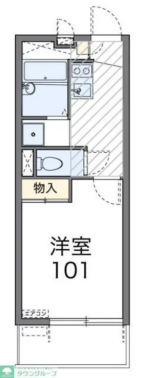 レオパレス翔 2階階 間取り