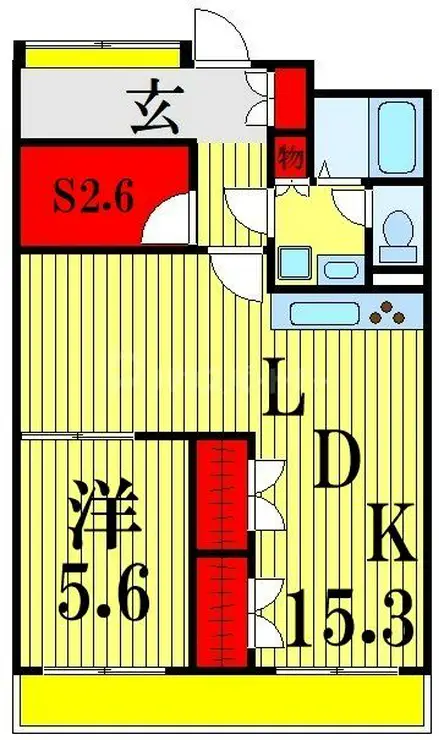 ローズガーデン 2階階 間取り