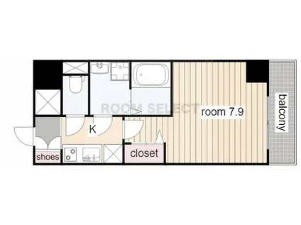 SHOKEN RESIDENCE名古屋(1K/7階)の間取り写真