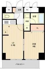 アーバンフラッツ豊平4条(1LDK/3階)の間取り写真