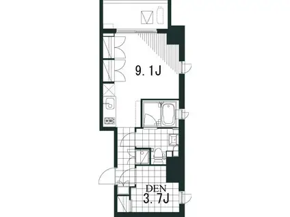 ラティエラ文京音羽(ワンルーム/3階)の間取り写真