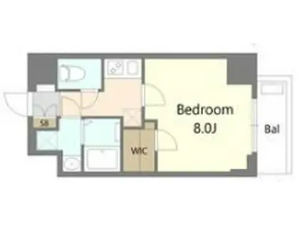 SPコート大阪城東(1K/8階)の間取り写真