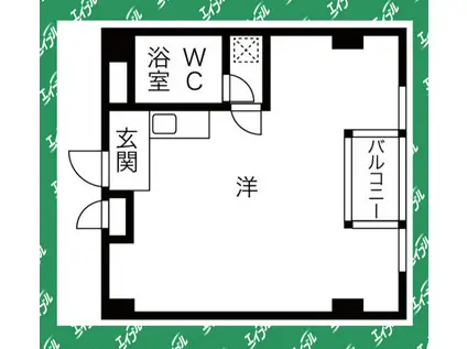 フィールドシティ新栄第1(ワンルーム/2階)の間取り写真