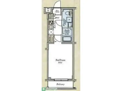 LOG IKEGAMI(1K/3階)の間取り写真