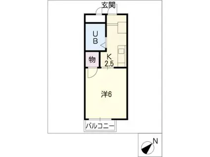 ハイツ神田(1K/1階)の間取り写真